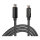 GoodConnections USB-C 2.0 > Lightning (ST-ST) 0,5m Ladekabel Textilmantel 18W Schwarz