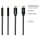 GoodConnections USB-C 2.0 > Lightning (ST-ST) 0,5m Ladekabel Textilmantel 18W Schwarz