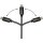 GoodConnections USB-C 2.0 > Lightning (ST-ST) 0,5m Ladekabel Textilmantel 18W Schwarz