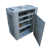 ALLNET Netzwerkschrank 19" 22HE B600/T1000mm perforierte Blechtüren Lichtgrau SNB-Serie