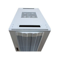 ALLNET Netzwerkschrank 19" 22HE B600/T1000mm perforierte Blechtüren Lichtgrau SNB-Serie