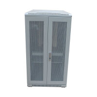 ALLNET Netzwerkschrank 19" 22HE B600/T1000mm perforierte Blechtüren Lichtgrau SNB-Serie