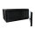 ALLNET Netzwerkschrank 19" 4HE 1-teilig T450mm Schwarz SMC-Serie