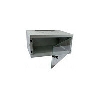 ALLNET Netzwerkschrank 19" 9HE 1-teilig T444/B541mm Lichtgrau SMQ-Serie