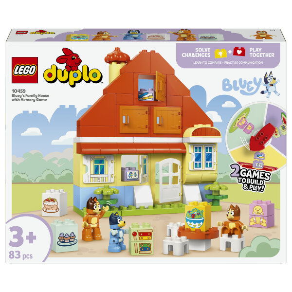 LEGO 10459 DUPLO Bluey Blueys Familienhaus mit Memory-Spiel