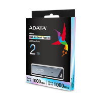 STICK ADATA UE800 2 TB (aluminium (gebrstet), USB-C 3.2 (10 Gbit/s))
