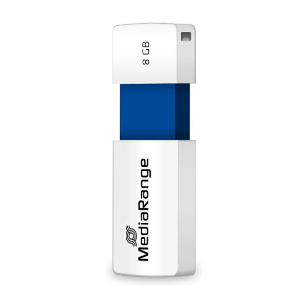 STICK MediaRange USB STICK 8GB USB 2.0 Slider blue