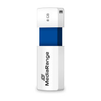 STICK MediaRange USB STICK 8GB USB 2.0 Slider blue