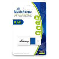 STICK MediaRange USB STICK 8GB USB 2.0 Slider blue