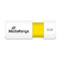 STICK MediaRange USB STICK 16GB USB 2.0 Slider yellow