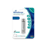 STICK MediaRange USB STICK 64 GB USB 3.1 combo mit USB...