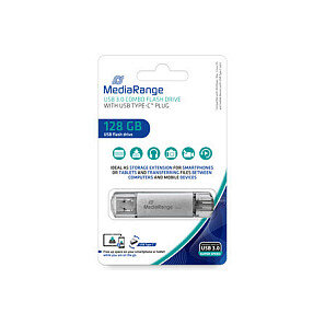 STICK MediaRange USB STICK 128GB USB 3.1 combo mit USB Type-C