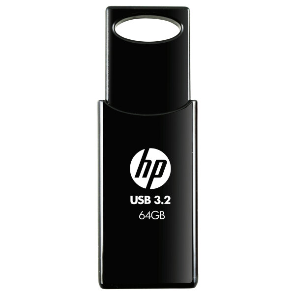 STICK HP 64GB 712w Black USB 3.2 Flash Drive