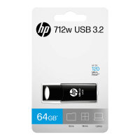 STICK HP 64GB 712w Black USB 3.2 Flash Drive