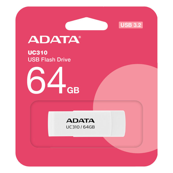 STICK ADATA USB 3.2 UC310 white 64GB UC310-64G-RWH