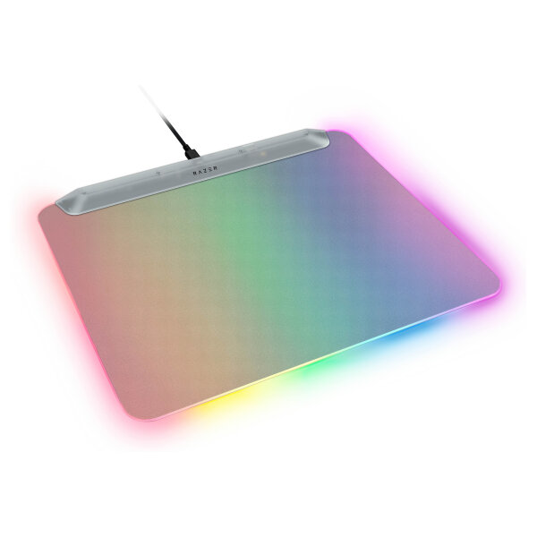 RAZER Firefly V2 Pro Phantom White Edition - Vollständig beleuchtete Gaming-Mausmatte mit Razer Chroma™