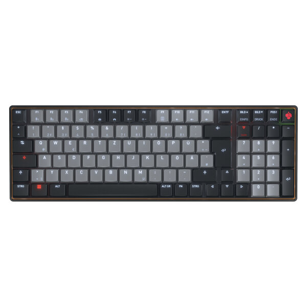 Cherry KW 550 MX LP TKL Layout DE Schwarz