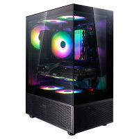 XPG Invader X Mini ATX Midi Tower schwarz 5x120mm ARGB USB C