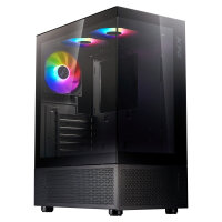 XPG Invader X Mini ATX Midi Tower schwarz 5x120mm ARGB USB C
