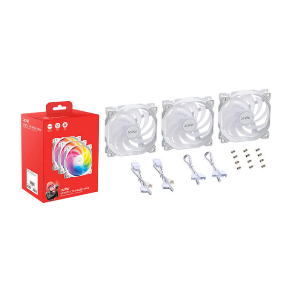 XPG Vento 120 ARGB PWM 120mm weiß 3er Pack