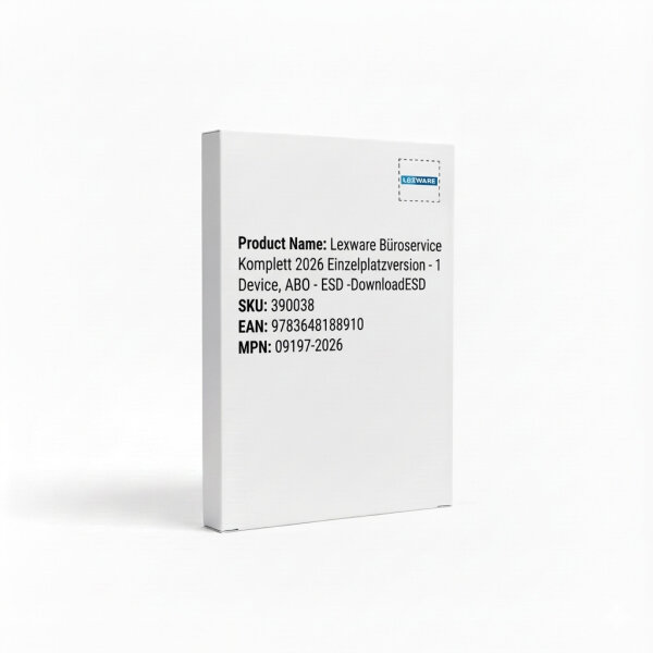 Lexware Büroservice Komplett 2026 Einzelplatzversion - 1 Device, ABO - ESD -Download