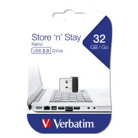 STICK 32GB USB 2.0 Verbatim StorenStay Nano blue