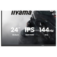 60,5 cm/23,8? (1920×1080) iiyama G-Master GB2441HSU-B1 16:9 FHD IPS 1 ms 144 Hz HDMI DisplayPort VESA Black