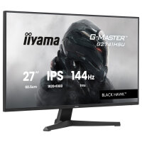 68,6 cm/27? (1920×1080) iiyama G-Master G2741HSU-B1 16:9 FHD IPS 1 ms (MPRT) 144 Hz HDMI DisplayPort VESA 100×100 Black