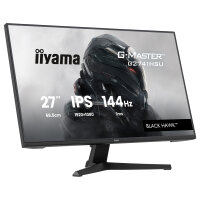 68,6 cm/27? (1920×1080) iiyama G-Master G2741HSU-B1 16:9 FHD IPS 1 ms (MPRT) 144 Hz HDMI DisplayPort VESA 100×100 Black