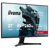 68,6 cm/27? (1920×1080) iiyama G-Master G2771HS-B1 16:9 FHD Fast IPS 0,4 ms 240 Hz HDMI DisplayPort VESA Black