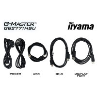 68,6 cm/27? (1920×1080) iiyama GB2771HSU-B1 16:9 FHD Fast IPS 0,4 ms 240 Hz HDMI 2× DisplayPort USB-C VESA 100×100 Black