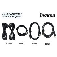 68,6 cm/27? (2560×1440) iiyama GB2771QSU-B1 16:9 QHD Fast IPS 0,5 ms (MPRT) 200 Hz HDMI 2× DisplayPort USB-C VESA 100×100 Black