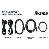 80,0 cm/31,5" (3840x2160) iiyama G-MASTER GB3261UHSCP-B1 16:9 VA 0,6ms 144Hz HDMI 2.1×2 DisplayPort 1.4 USB-C (95W) USB-Hub VESA Speaker Black