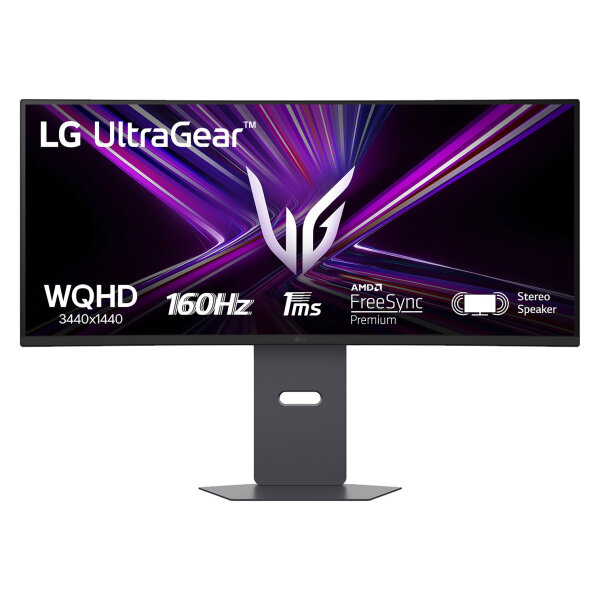 86,4 cm/34" (3440×1440) LG UltraGear 34G600A-B 21:9 VA 1 ms (MBR) 160 Hz HDMI ×2 DisplayPort FreeSync Premium HDR10 Black
