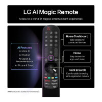 139,7 cm/55" (3840×2160) LG 55QNED85A6C 16:9 QNED evo MiniLED 100/120 Hz a8 Gen2 HDMI ×4 USB ×2 WiFi6 LAN webOS25 Black