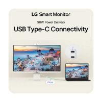80,0 cm/31,5" (3840×2160) LG 32U850SA-W 16:9 IPS 5 ms 60Hz USB-C (90 W)×3 HDMI×2 HDR10 400 cd/m² webOS White