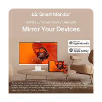 80,0 cm/31,5" (3840×2160) LG 32U850SA-W 16:9 IPS 5 ms 60Hz USB-C (90 W)×3 HDMI×2 HDR10 400 cd/m² webOS White