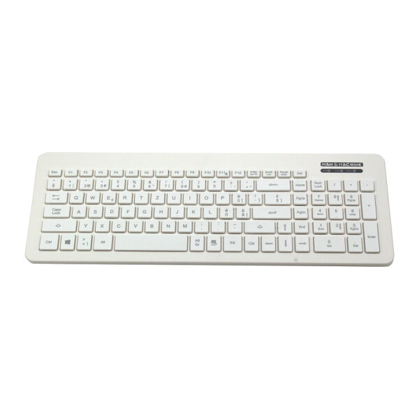 MAN&MACHINE Very Cool DE white Hygienetastatur abwaschbar,104T.,DE