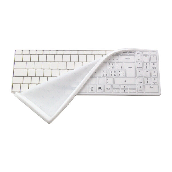 MAN&MACHINE Tastaturabdeckung DE wh. ITs Cool Flat,white,DE,Silikon