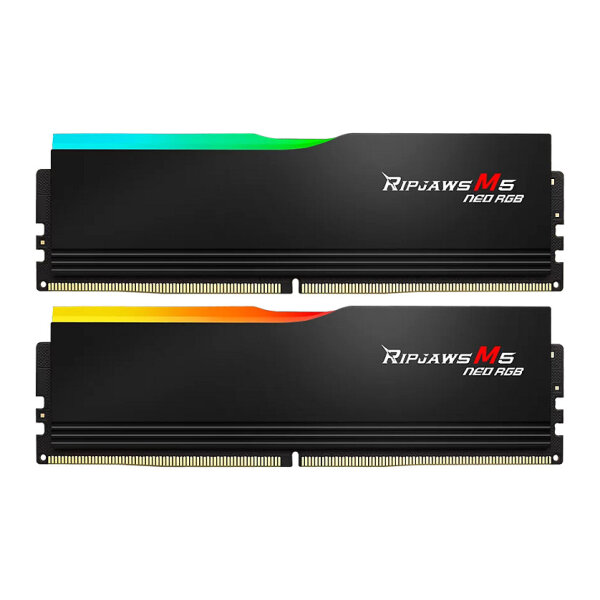 G.Skill DIMM 64 GB DDR5-6000 (2x 32 GB) Dual-Kit (schwarz, F5-6000J3040G32GX2-RM5NRK, Ripjaws M5 Neo, AMD EXPO)