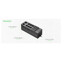 APC Back-UPS BE500G2-GR (Wandmontage / Aufputzmontage) - Wechselstrom 230 V - 300 Watt