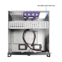Mini Chieftec Rack-Servergehäuse UNC-409S-AIO-OP Black