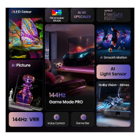 Hisense 65E77Q PRO 164cm 65" 4K QLED Smart TV Fernseher