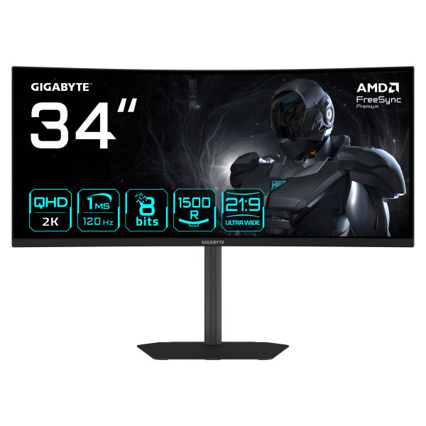 GIGABYTE GS34WQCA Curved Gaming Monitor 86,4 cm (34 Zoll)