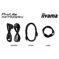 68,6cm/27" (2560x1440) iiyama ProLite X2792QSU-B1 16:9 IPS 3ms 100Hz HDMI DisplayPort USB VESA Speaker Black