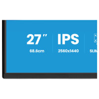 68,6cm/27" (2560x1440) iiyama ProLite XB2792QSU-B1 16:9 IPS 3ms 120Hz HDMI DisplayPort USB VESA Speaker HAS Pivot Black