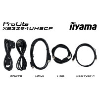 IIYAMA 80,0cm (32") XB3294UHSCP-B1 16:9 2xHDMI+DP+2xUSB-C