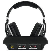 TSAT Stereoman 2 DAB+ sw Stereo-Funkkopfhörer mit Dockingstation 2,4GHz