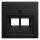 BUSCH JAEGER BJ 1803-02-915 Zentralscheibe 2-fach Busch-balance® SI 2CKA001753A0216