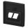 BUSCH JAEGER BJ 1803-02-915 Zentralscheibe 2-fach Busch-balance® SI 2CKA001753A0216